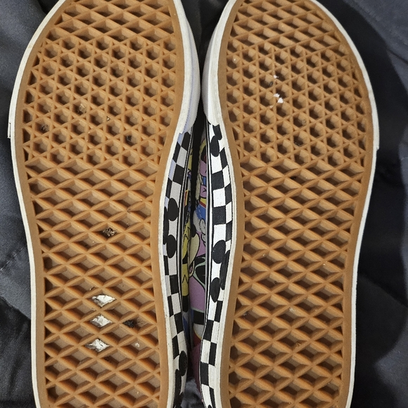 Vans X Disney Old Skool 80s Mickey Mouse Sneakers Womens 8 Checkerboard Skater - Picture 7 of 7